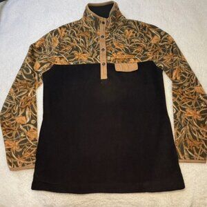 Simply Southern Fleece Pullover Black Camo Women's Medium (M) Super Comfy!!!